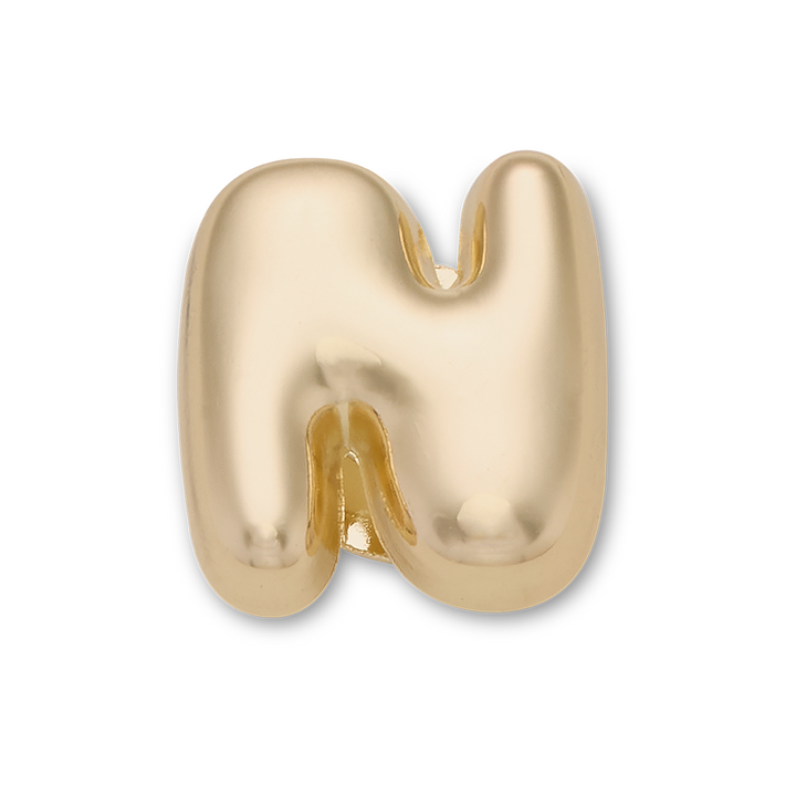 Gold Bubble Letter N