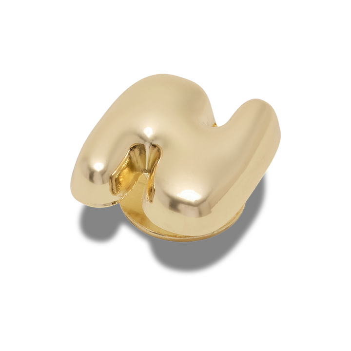 Gold Bubble Letter N