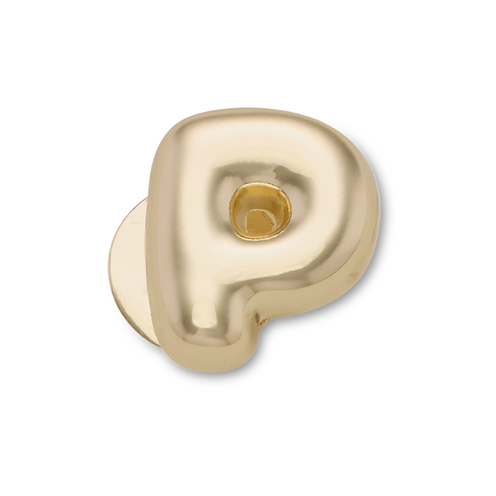 Gold Bubble Letter P