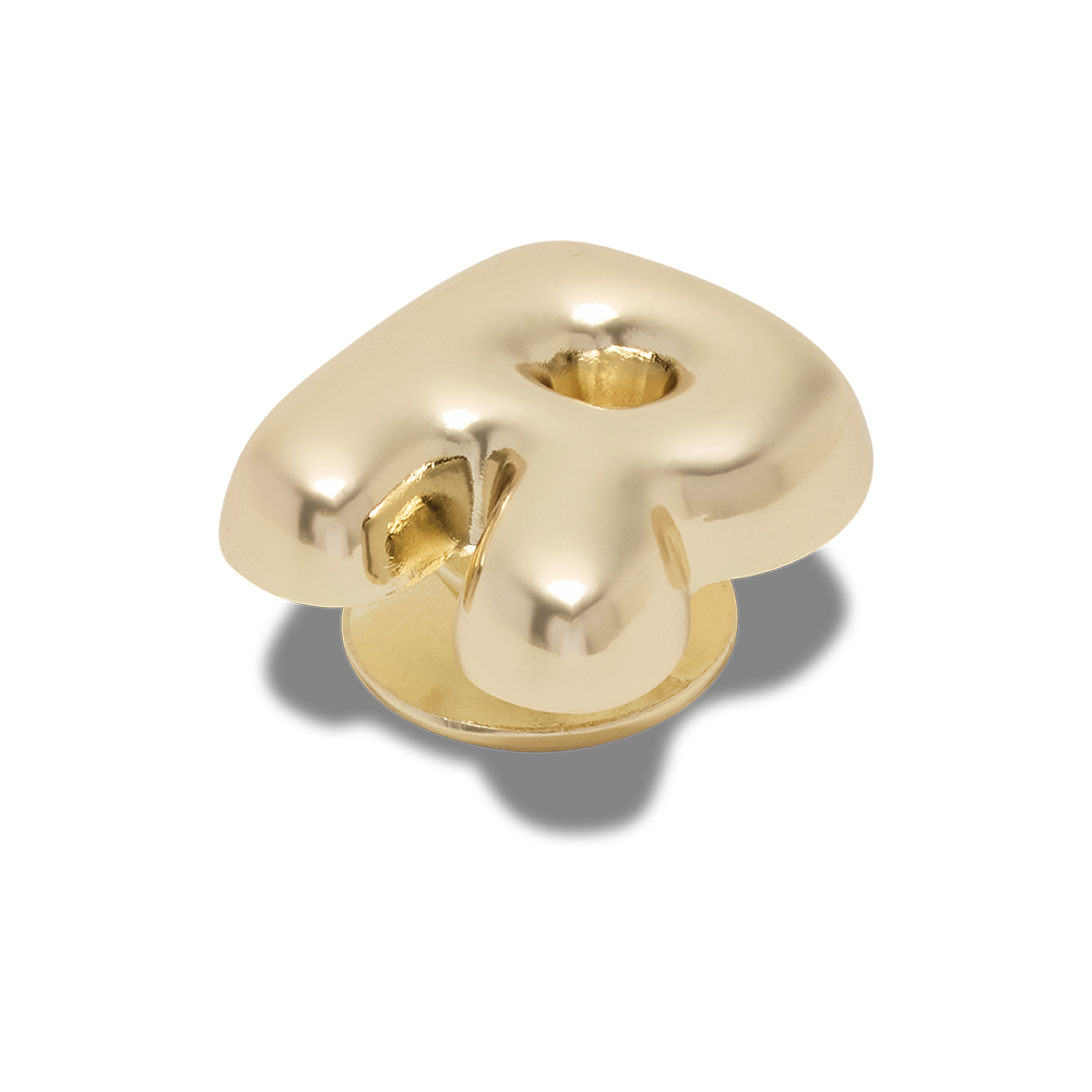 Gold Bubble Letter R