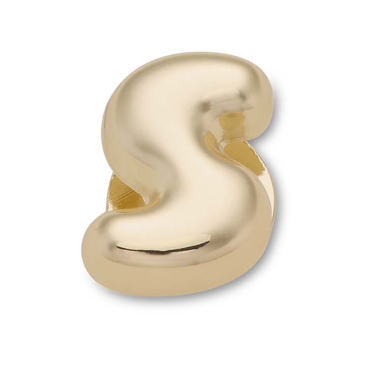 Gold Bubble Letter S