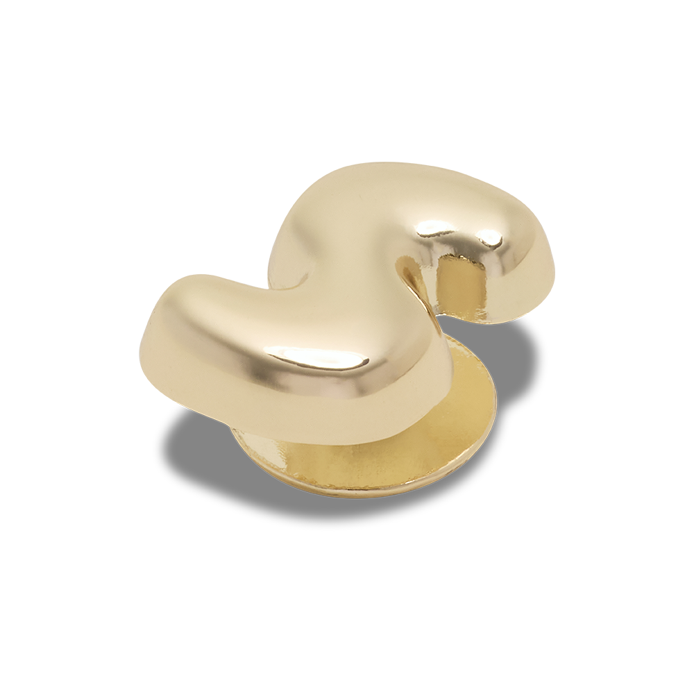 Gold Bubble Letter S