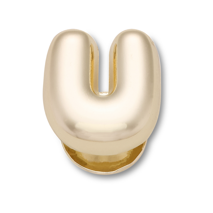 Gold Bubble Letter U