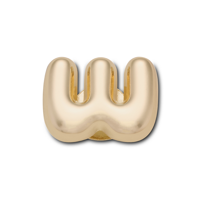 Gold Bubble Letter W