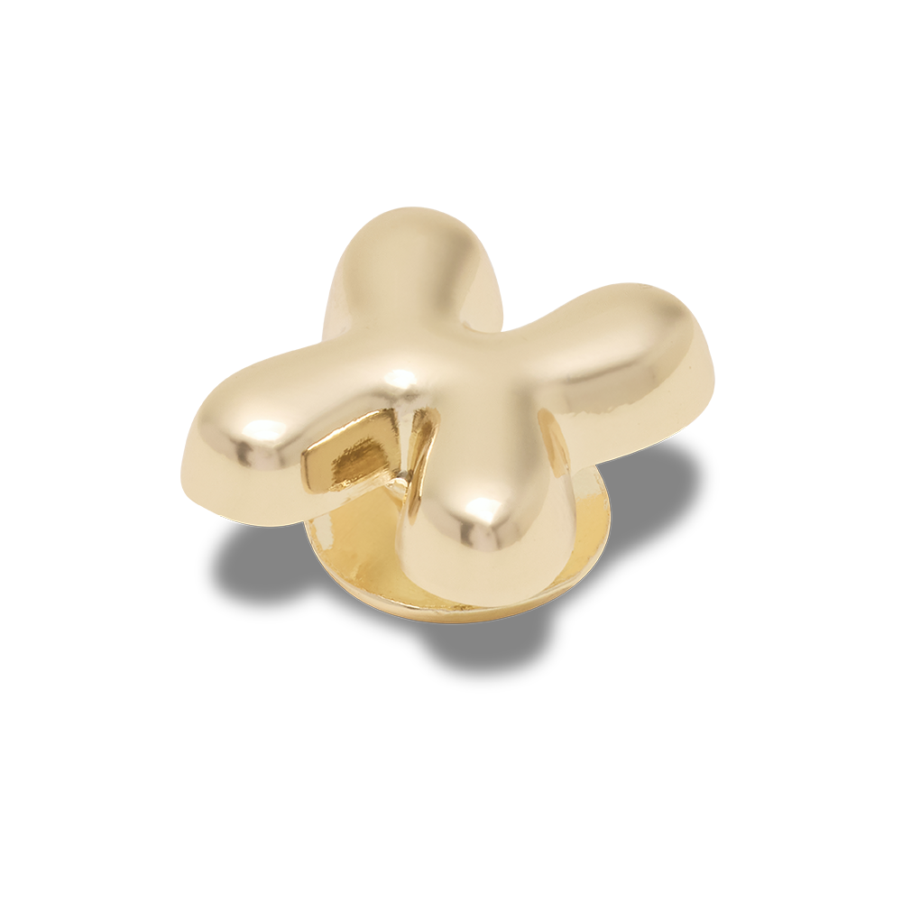 Gold Bubble Letter X