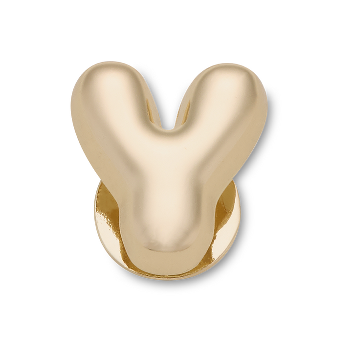 Gold Bubble Letter Y