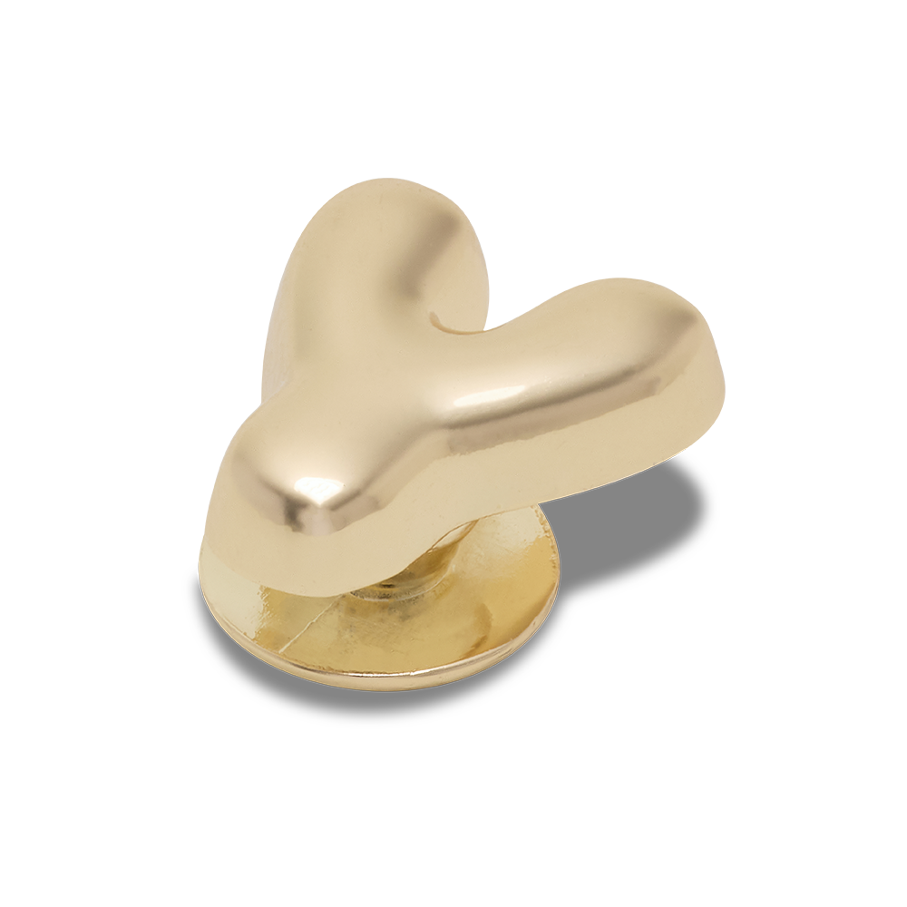 Gold Bubble Letter Y