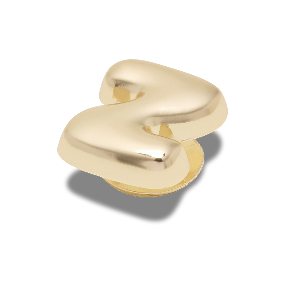 Gold Bubble Letter Z