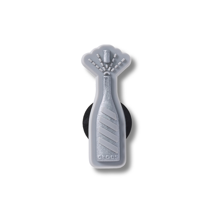 Silver Puffy Champagne Bottle