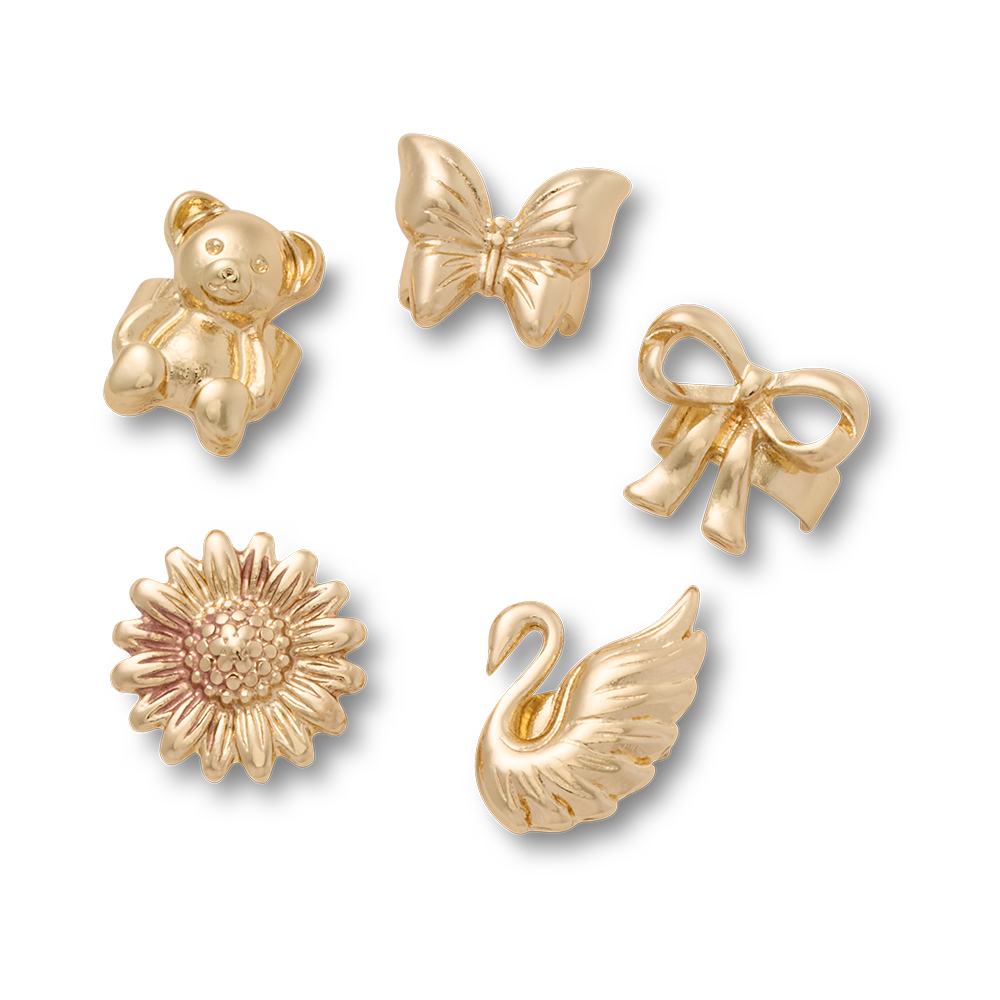 Sandal C Charms Gold Icons 5 Pack