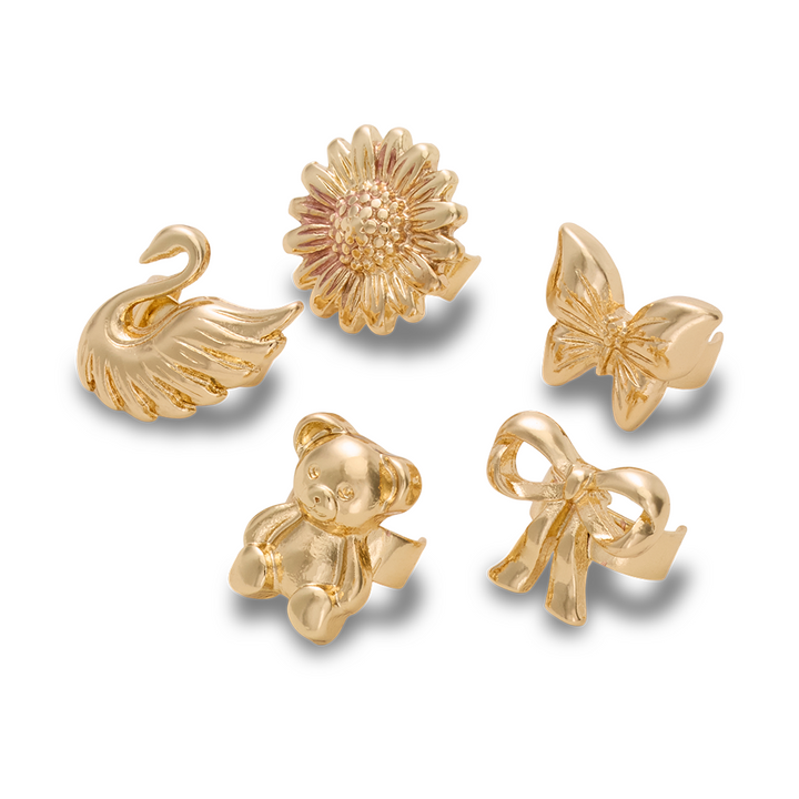 Sandal C Charms Gold Icons 5 Pack