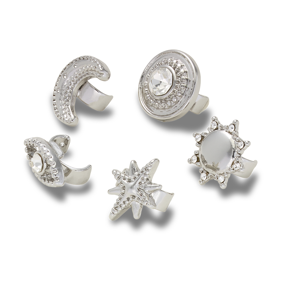 Sandal C Charms Silver Icons 5 Pack