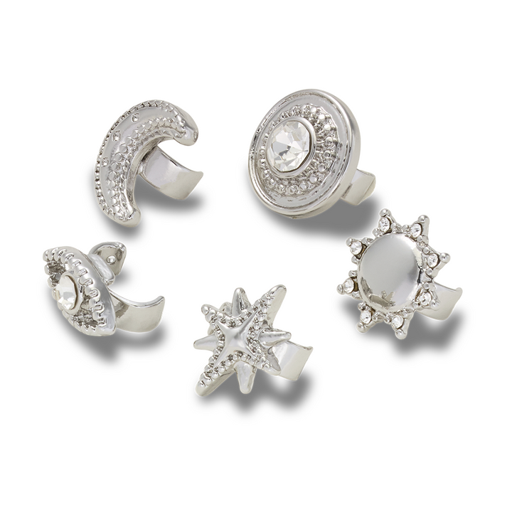 Sandal C Charms Silver Icons 5 Pack