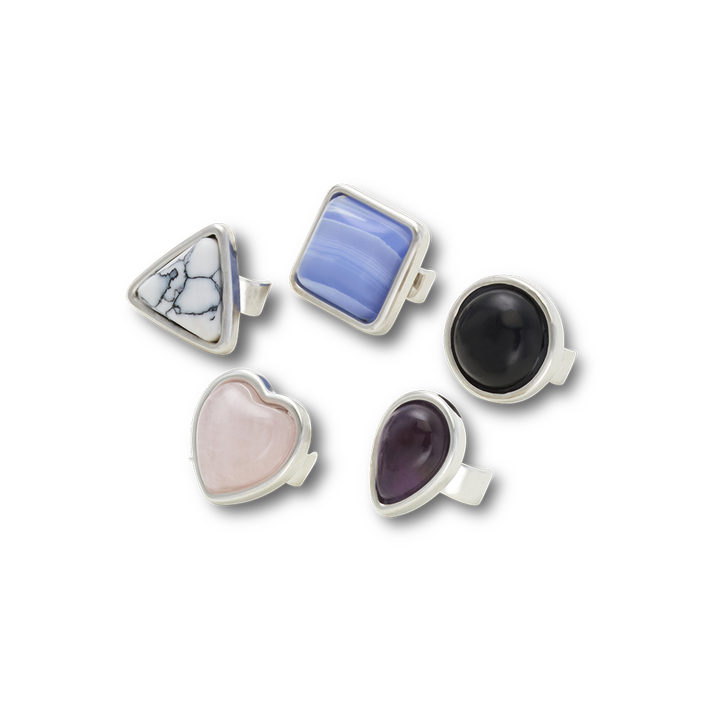 Sandal C Charms Gem Shapes 5 Pack