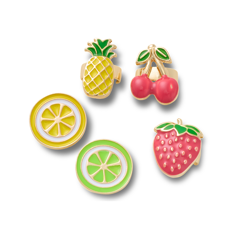 Sandal C Charms Enamel Fruit 5 Pack