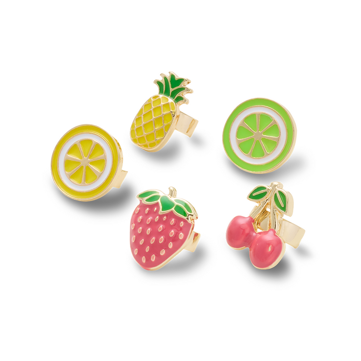 Sandal C Charms Enamel Fruit 5 Pack