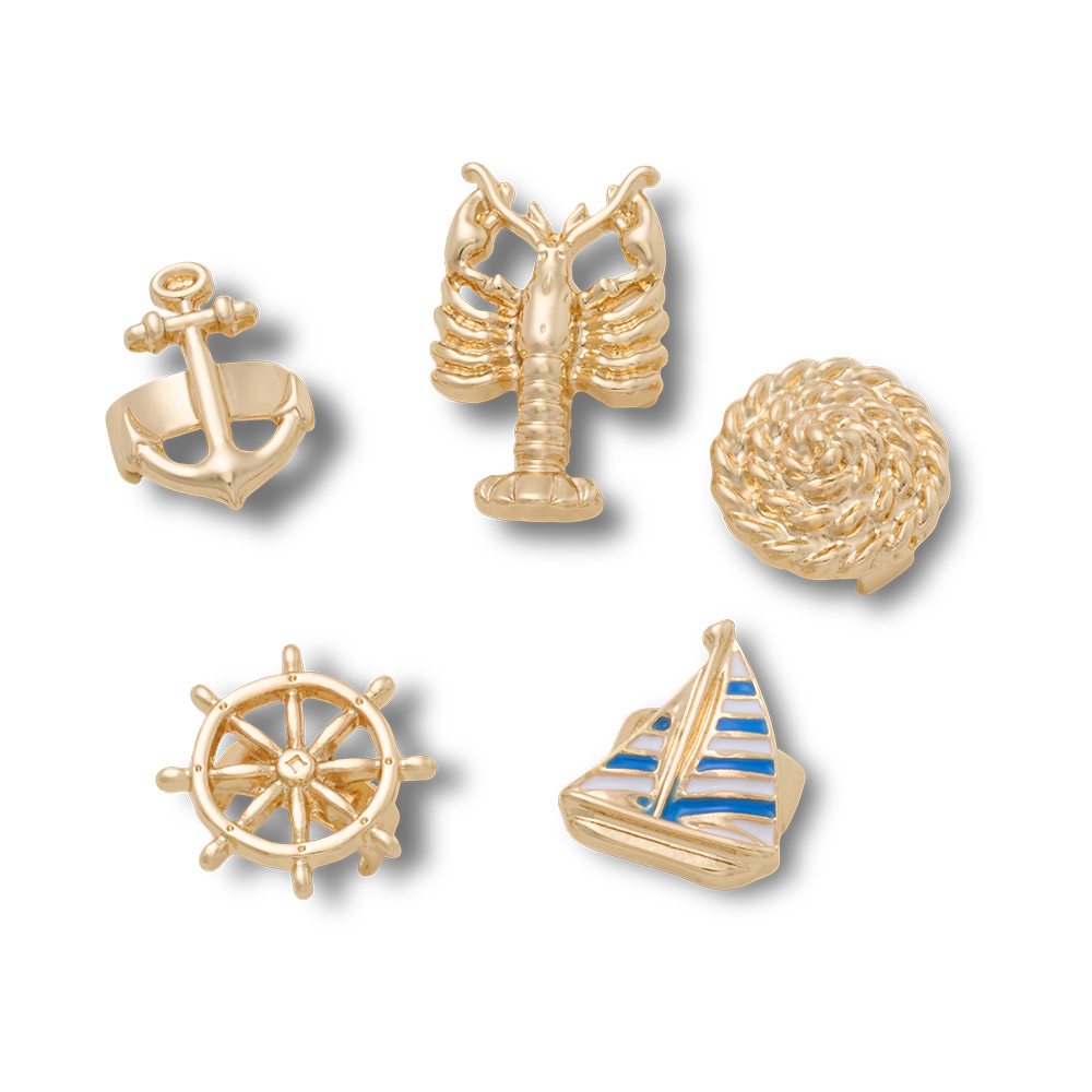 Sandal C Charms Nautical Icon 5 Pack