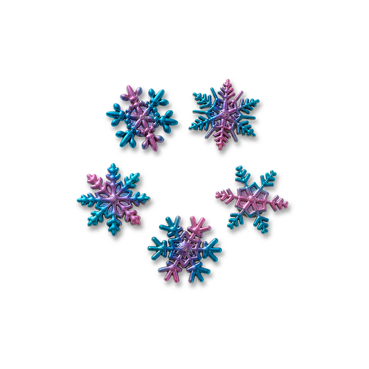 Elevated Gradient Snow Flakes 5 Pack
