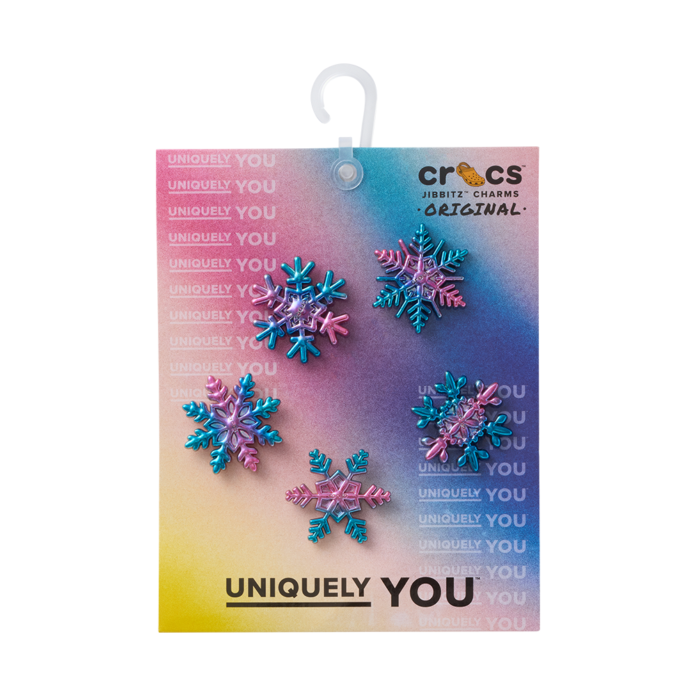 Elevated Gradient Snow Flakes 5 Pack