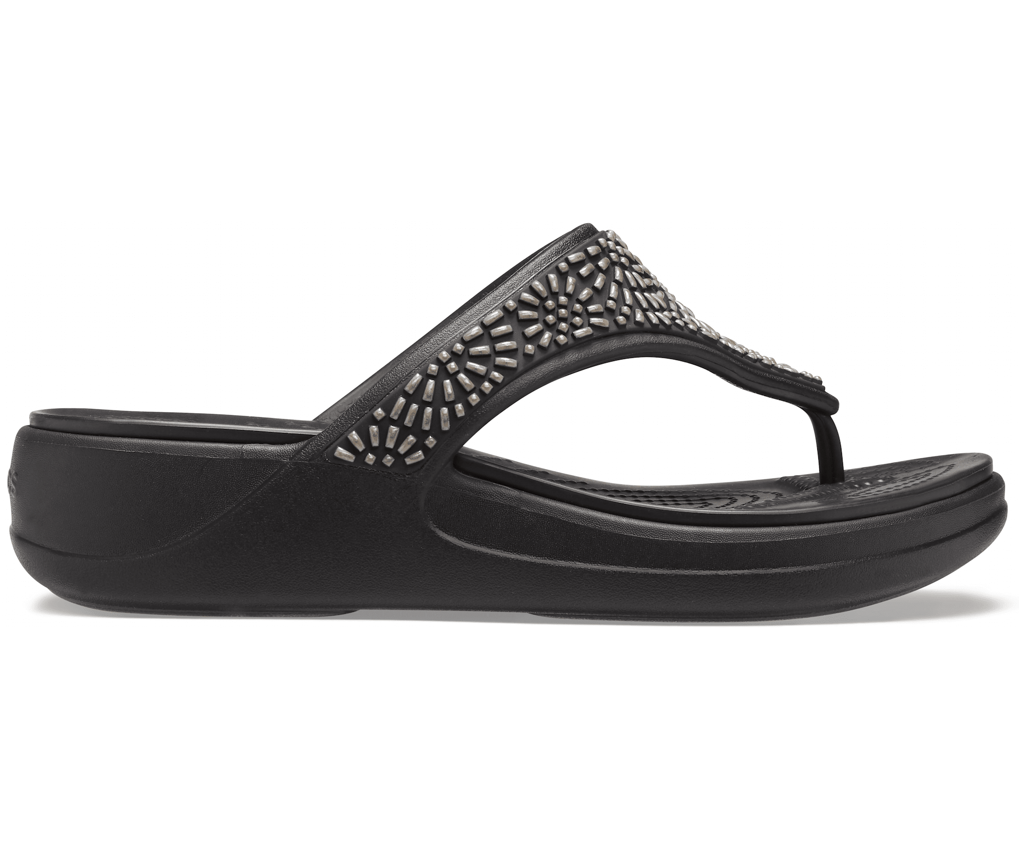 crocs women's monterey diamante slip on wedge