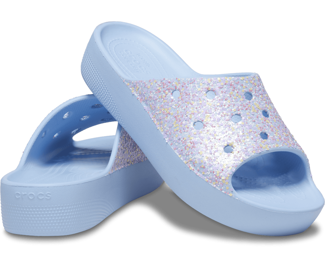 Women's Classic Platform Glitter Slide