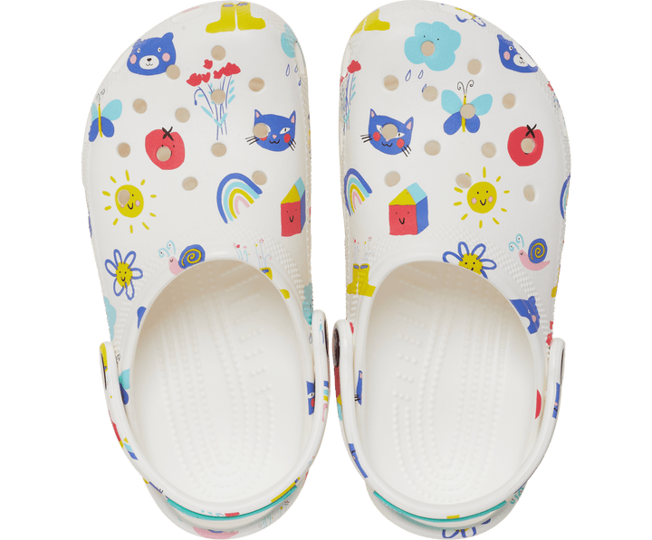 Kids' Classic Doodle Print Clog