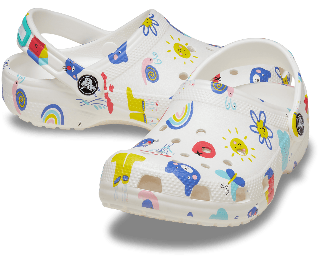 Toddler's Classic Doodle Print Clog