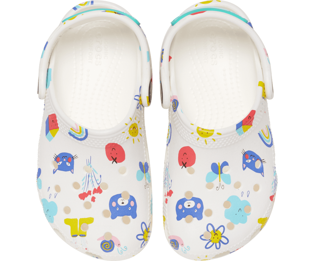 Toddler's Classic Doodle Print Clog