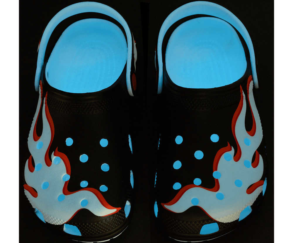 Kids Classic Glow in the dark Flames Clog Crocs Malaysia