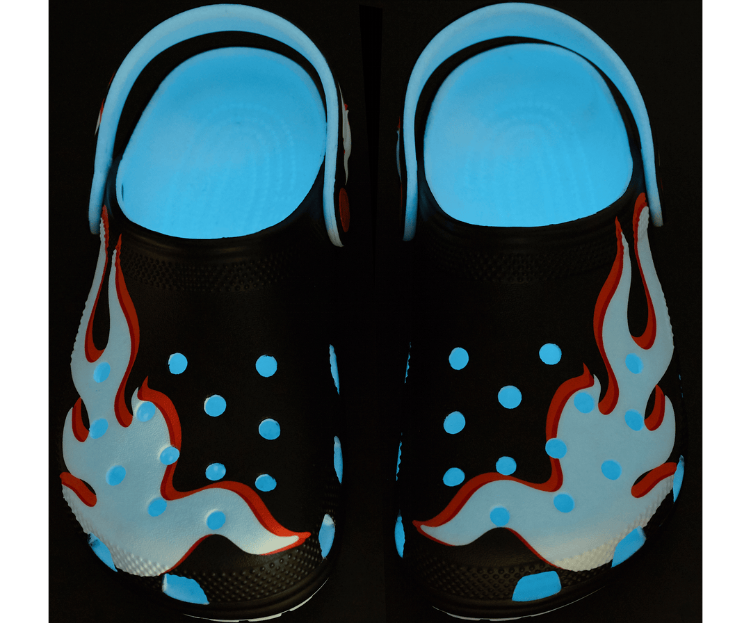 Kids’ Classic Glow-in-the-dark Flames Clog