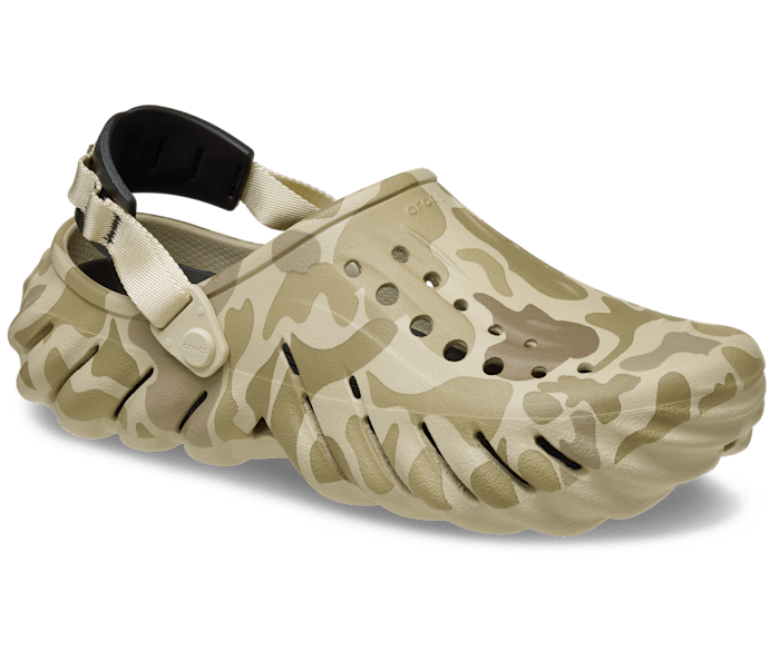 Echo Duck Camo Clog - Bone/Black