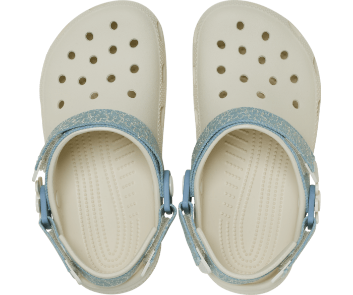 Kids' Classic Denim Flower Adjustable Backstrap Clog