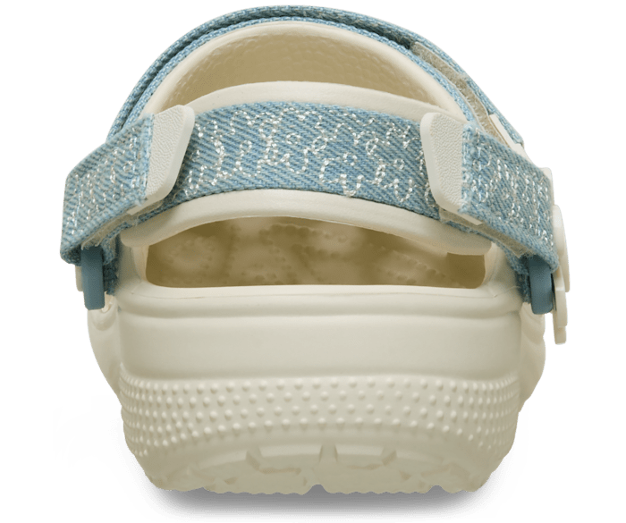 Kids' Classic Denim Flower Adjustable Backstrap Clog