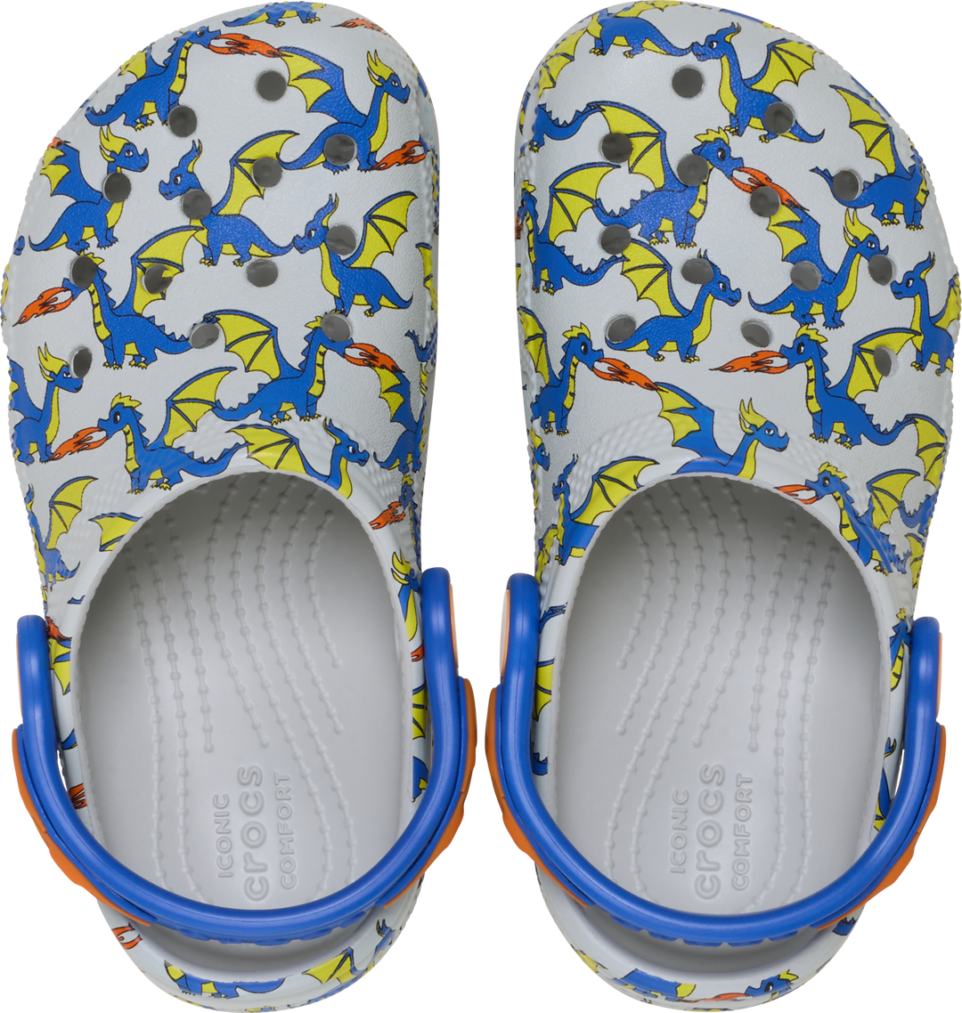 Toddler Classic Dragon Graphic Clog