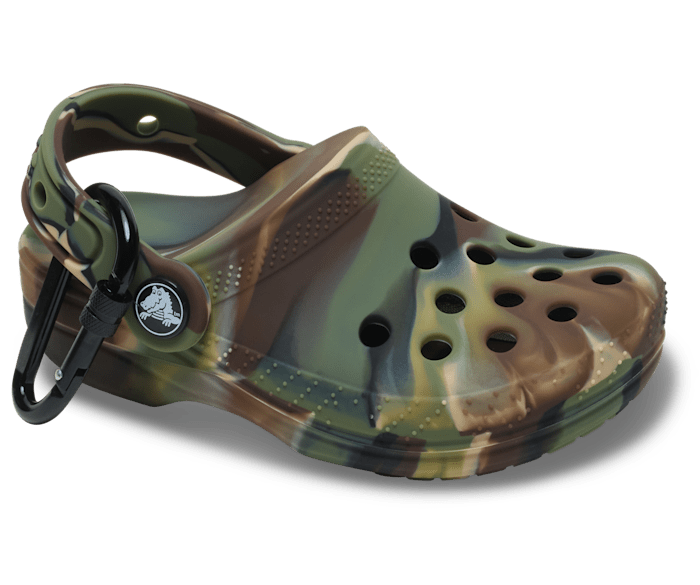 Classic Marbled Clog Pouch Bag Charm