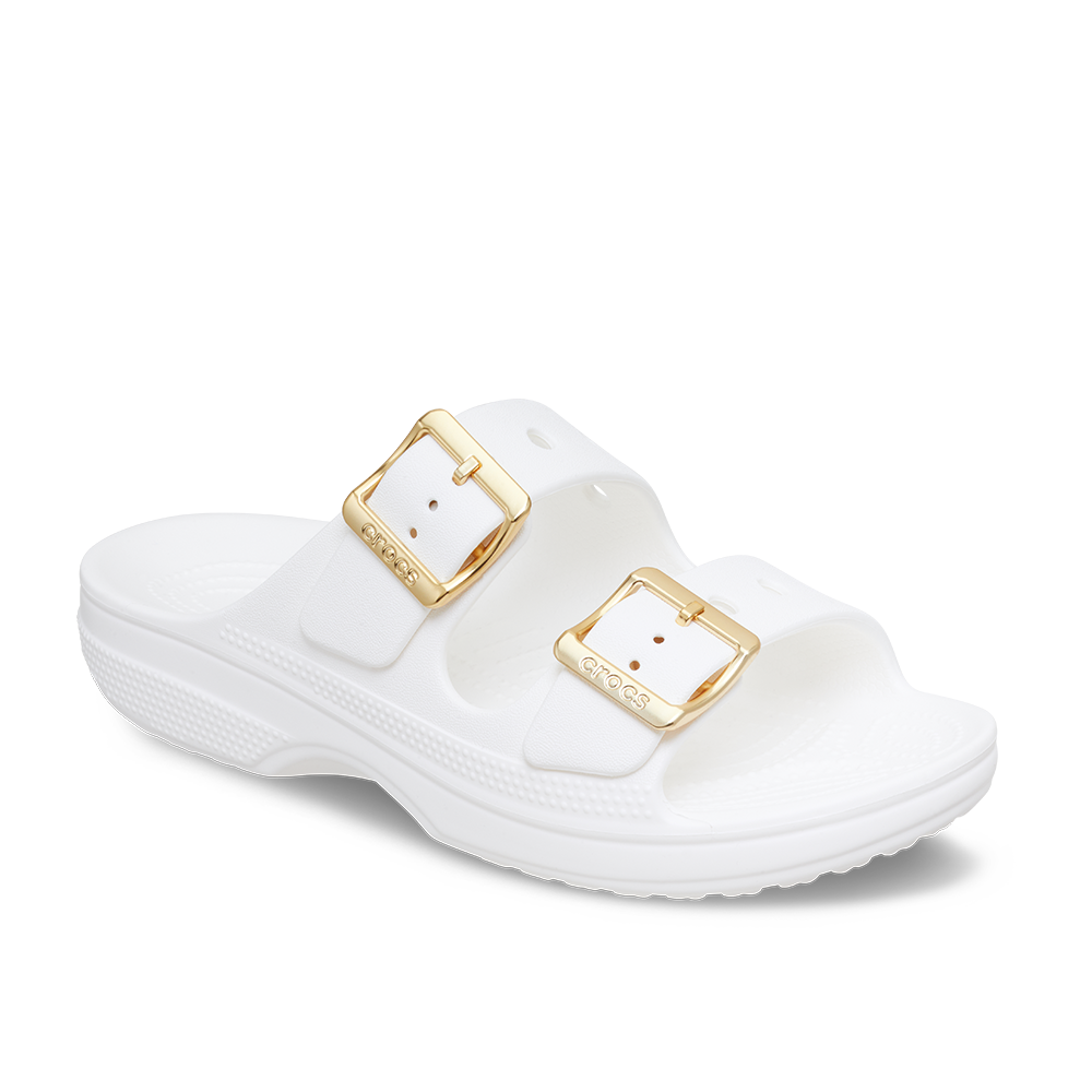 Women's Metallic Buckle Saturday Sandal
