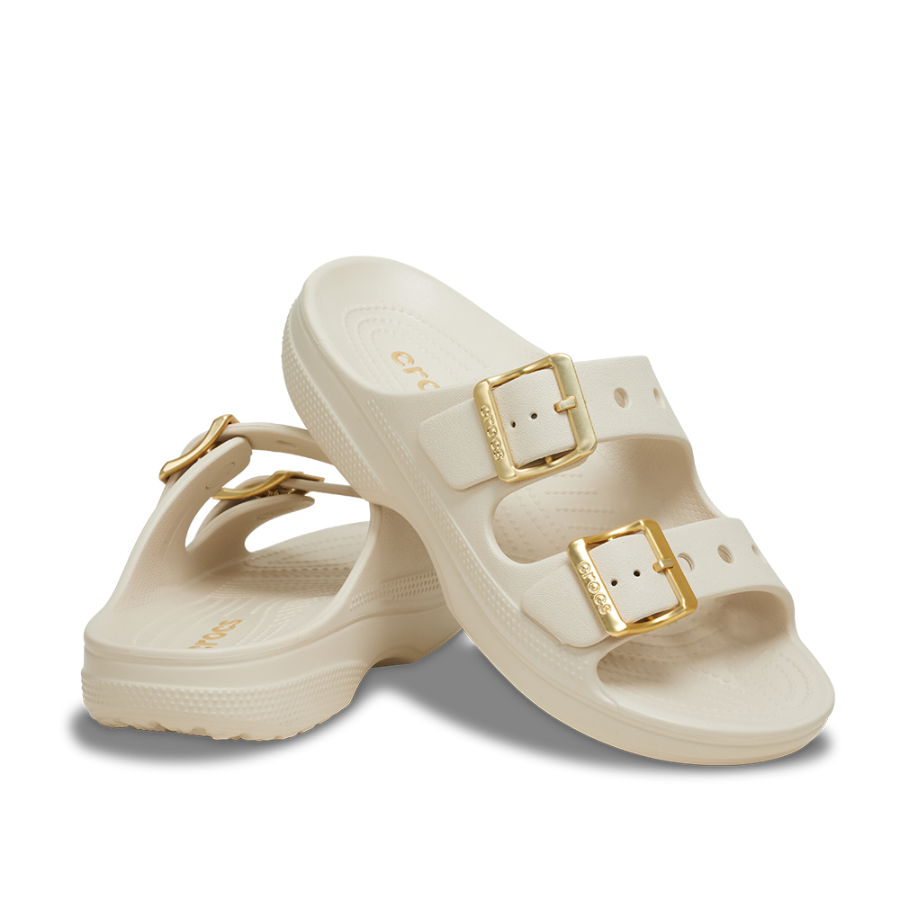 Women's Metallic Buckle Saturday Sandal