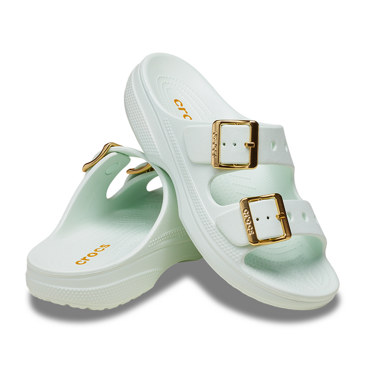 Women's Metallic Buckle Saturday Sandal
