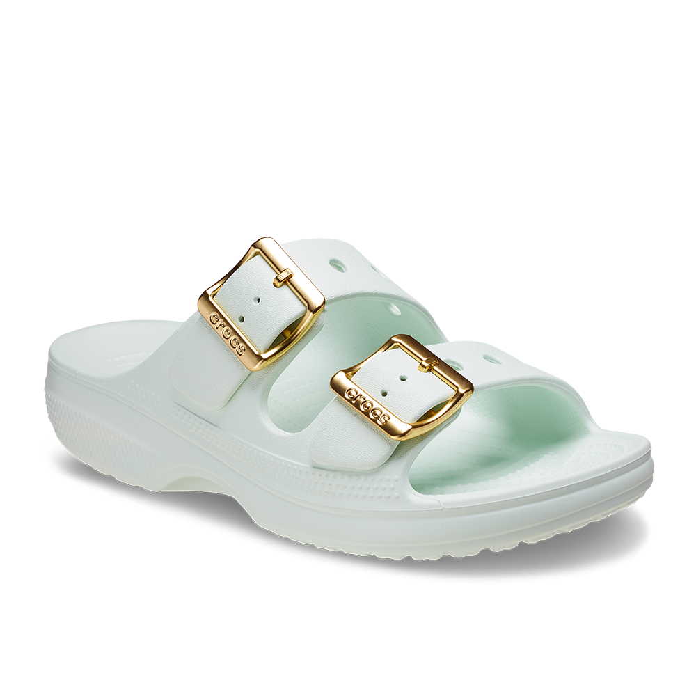 Women's Metallic Buckle Saturday Sandal