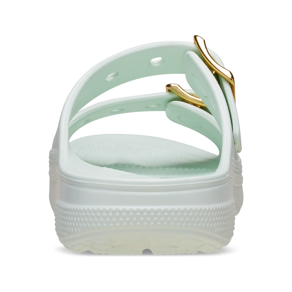 Women's Metallic Buckle Saturday Sandal