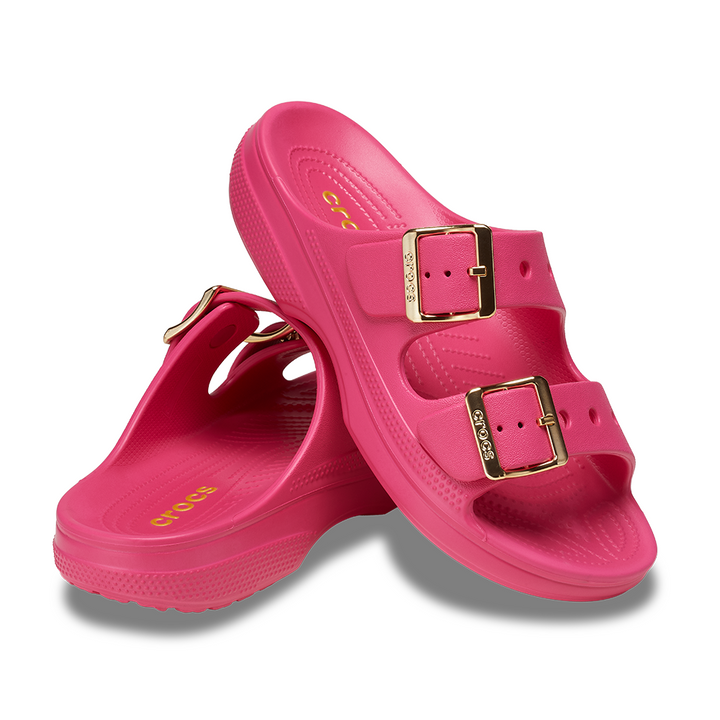 Women's Metallic Buckle Saturday Sandal