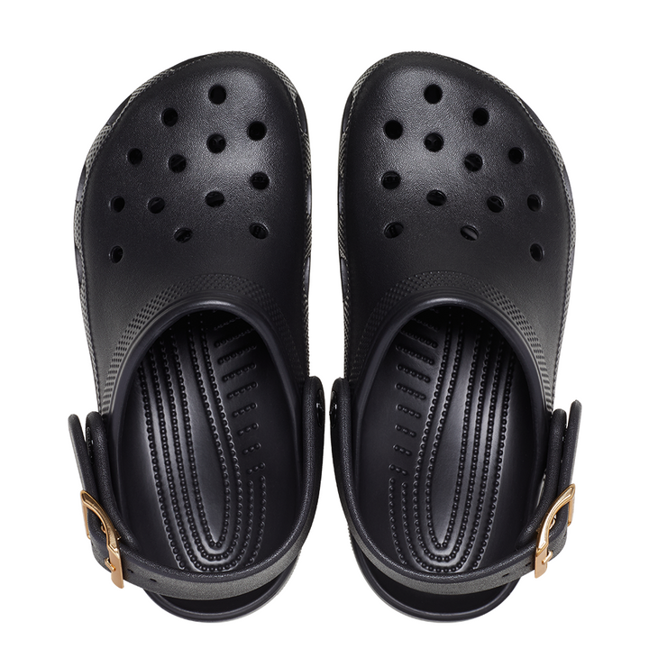 Classic Metallic Buckle Clog