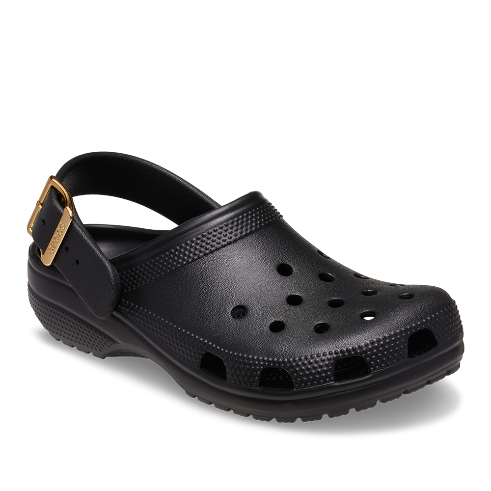 Classic Metallic Buckle Clog