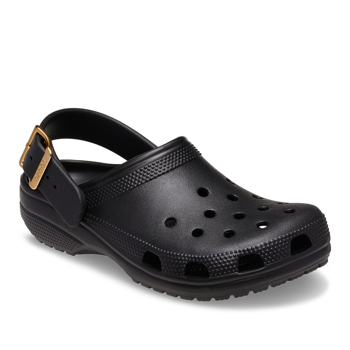 Classic Metallic Buckle Clog