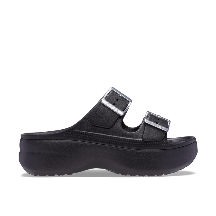 Womens Saturday Metallic Buckle Platform Sandal