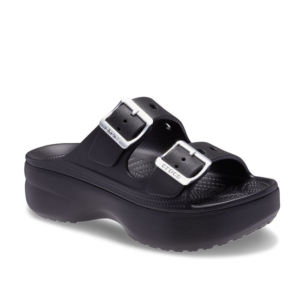 Womens Saturday Metallic Buckle Platform Sandal