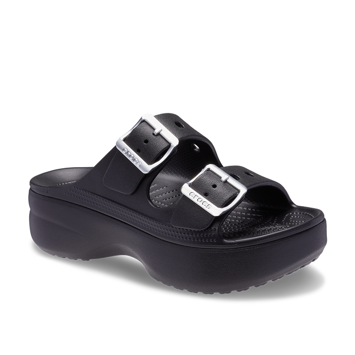 Womens Saturday Metallic Buckle Platform Sandal