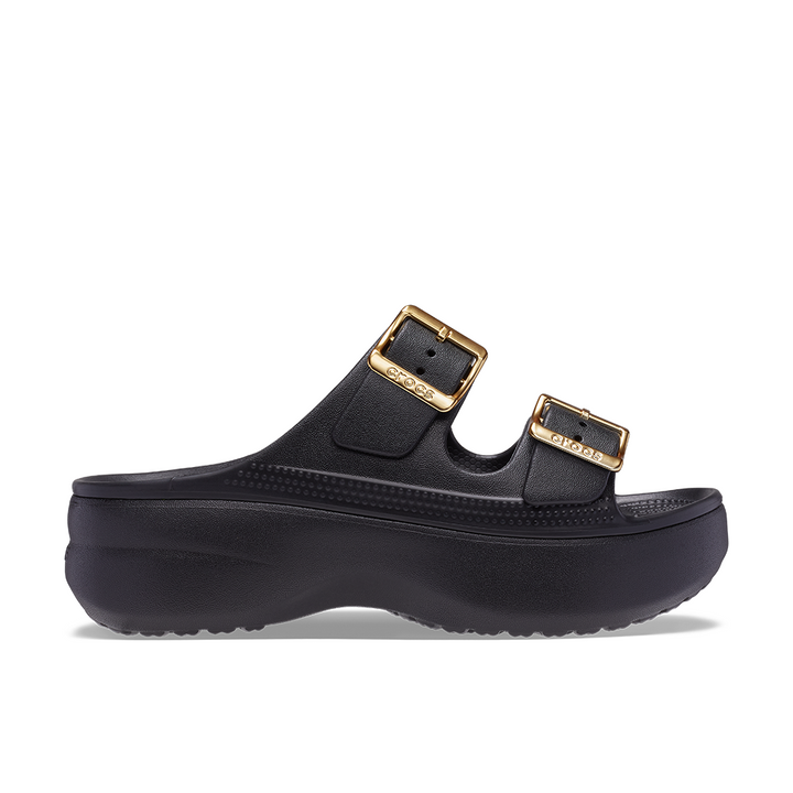 Womens Saturday Metallic Buckle Platform Sandal