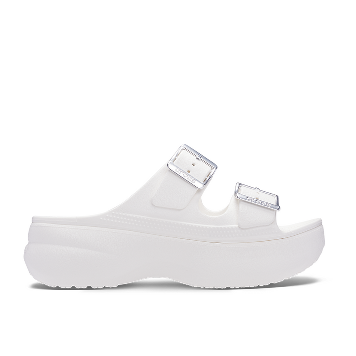 Womens Saturday Metallic Buckle Platform Sandal