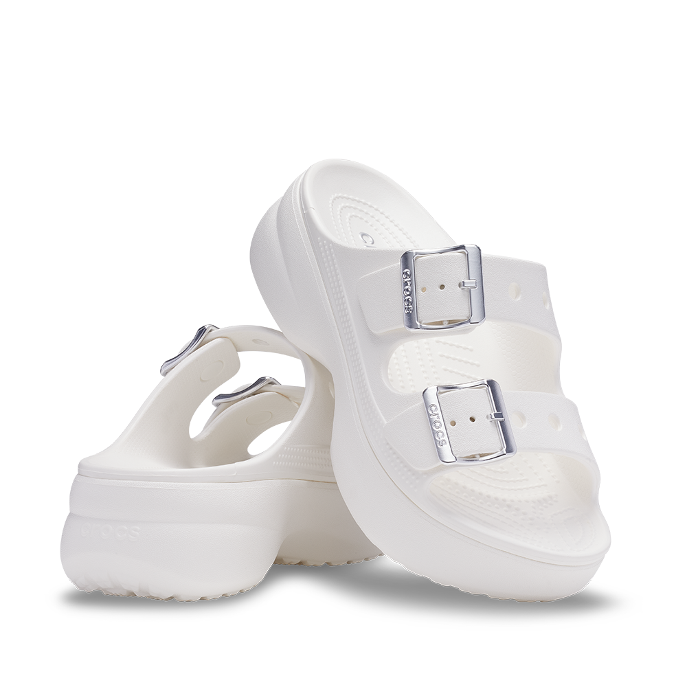 Womens Saturday Metallic Buckle Platform Sandal
